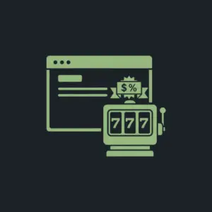 SlotBunny Website-Icon mit einem zwinkernden Hasen, einem Webbrowser und einem E-Mail-/Registrierungssymbol, das den Besuch der SlotBunny-Website darstellt.